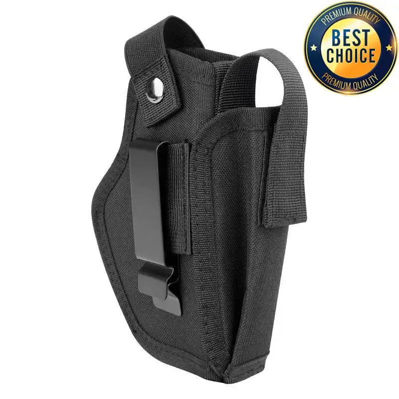 Molle Rechts Links Austauschbare Taktische Pistole Hand Pistole Holster Jagd Schwarz Magazin Slot Halter Tasche
