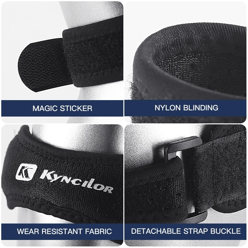 1 pezzo ginocchio tendine rotuleo supporto per ginocchio strape tutore regolabile assorbimento degli urti compressione ginocchiera per basket