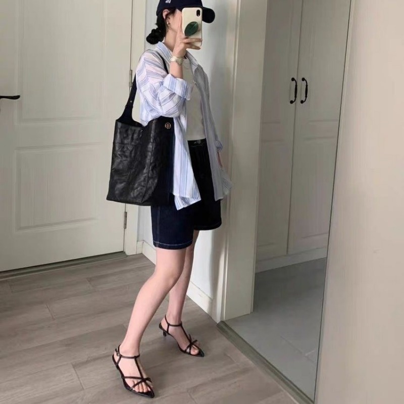 Женские сандалии, летние новые модные женские туфли-гладиаторы с узким ремешком, модельные туфли на тонком низком каблуке с ремешком на щиколотке, вечерние туфли