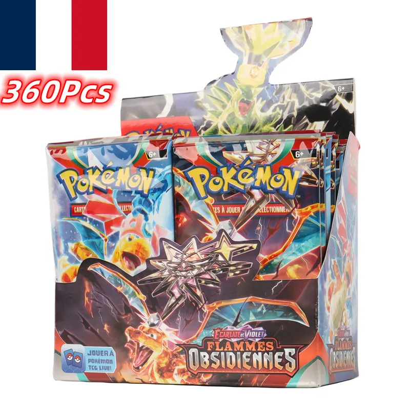 360Pcs French Pokémon TCG: Scarlet & Violet Obsidian Flames Booster Box Pokemon Cards 36 Pack Box