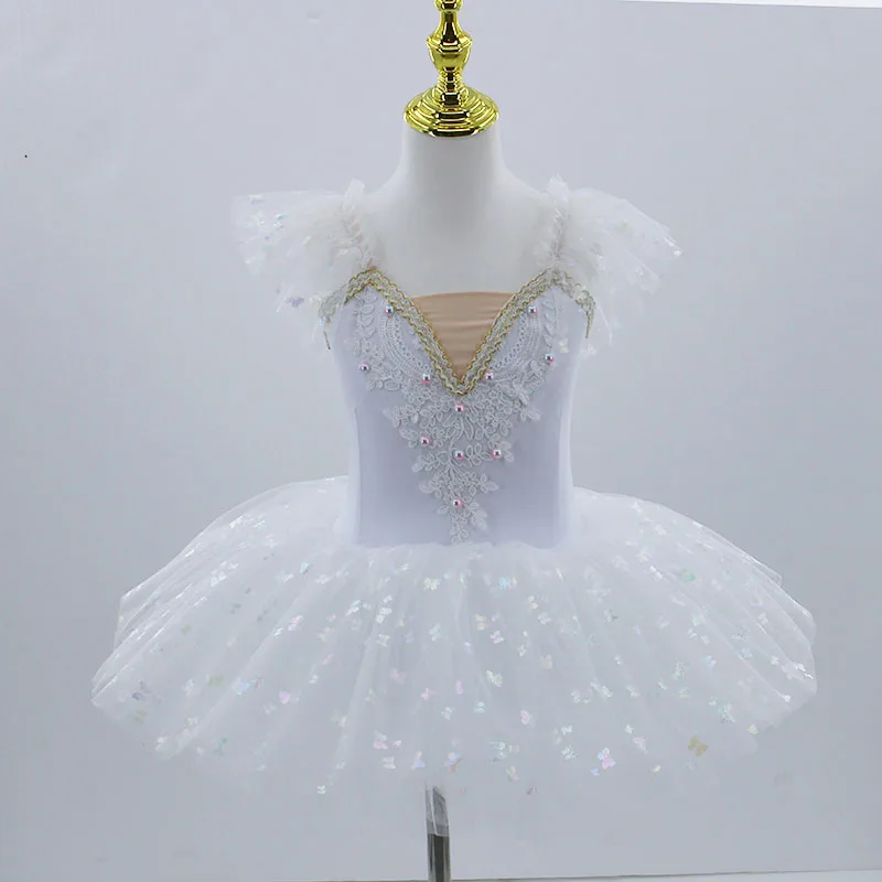 Neue Berufs Ballett Tutu Mädchen Weiß Platter Pfannkuchen Tutu Ballerina Party Kleid Erwachsene Frauen Kind Kinder Ballett Dance Kostüm
