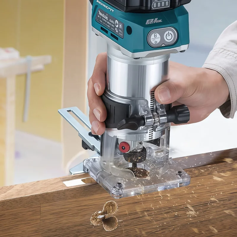 Original Makita DRT50 Cordless Trimmer Rechargeable Trimming Machine Brushless Slotting Tool Milling Woodwork Engraving Machine