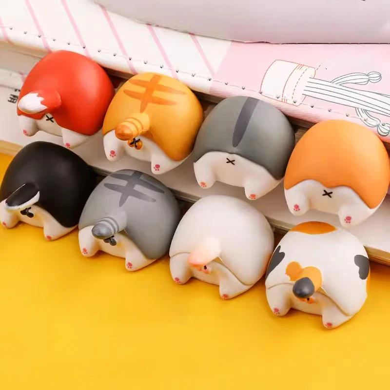 Marcapáginas Kawaii con forma de perro, gato, zorro, animales bonitos, soporte de página de libro, marcapáginas para libros, papelería coreana, regalo para niños, escuela y oficina