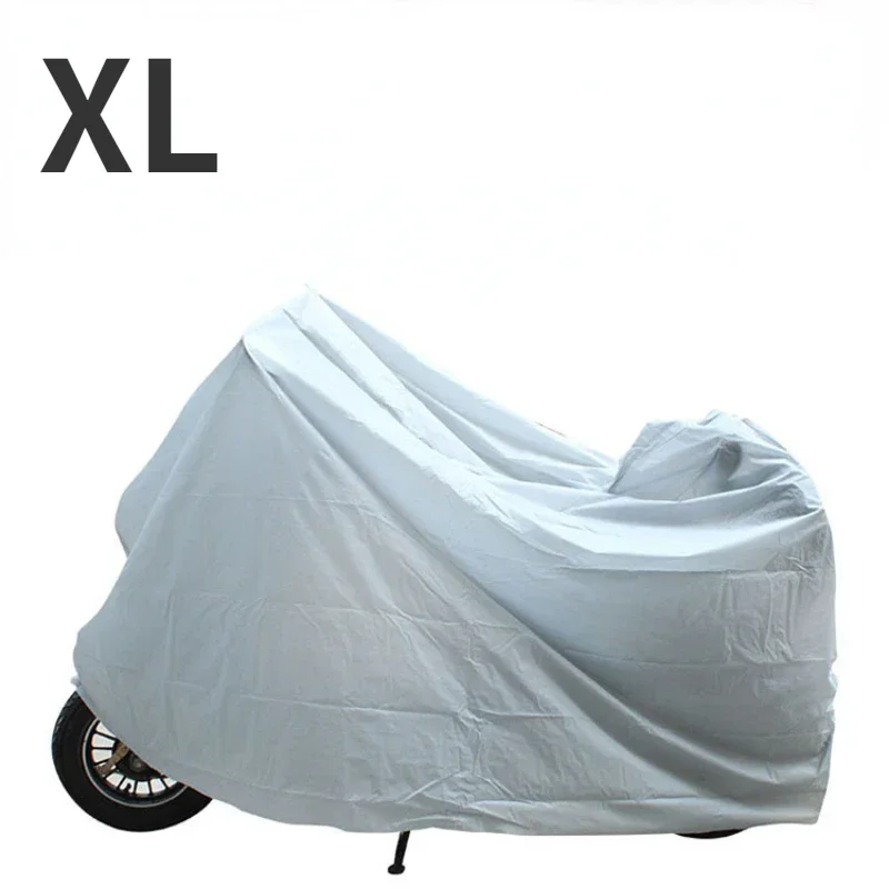 Cubierta protectora de una sola capa para motocicleta, protector solar para vehículo eléctrico, protección contra la lluvia, PEVA, XL, 140x240cm
