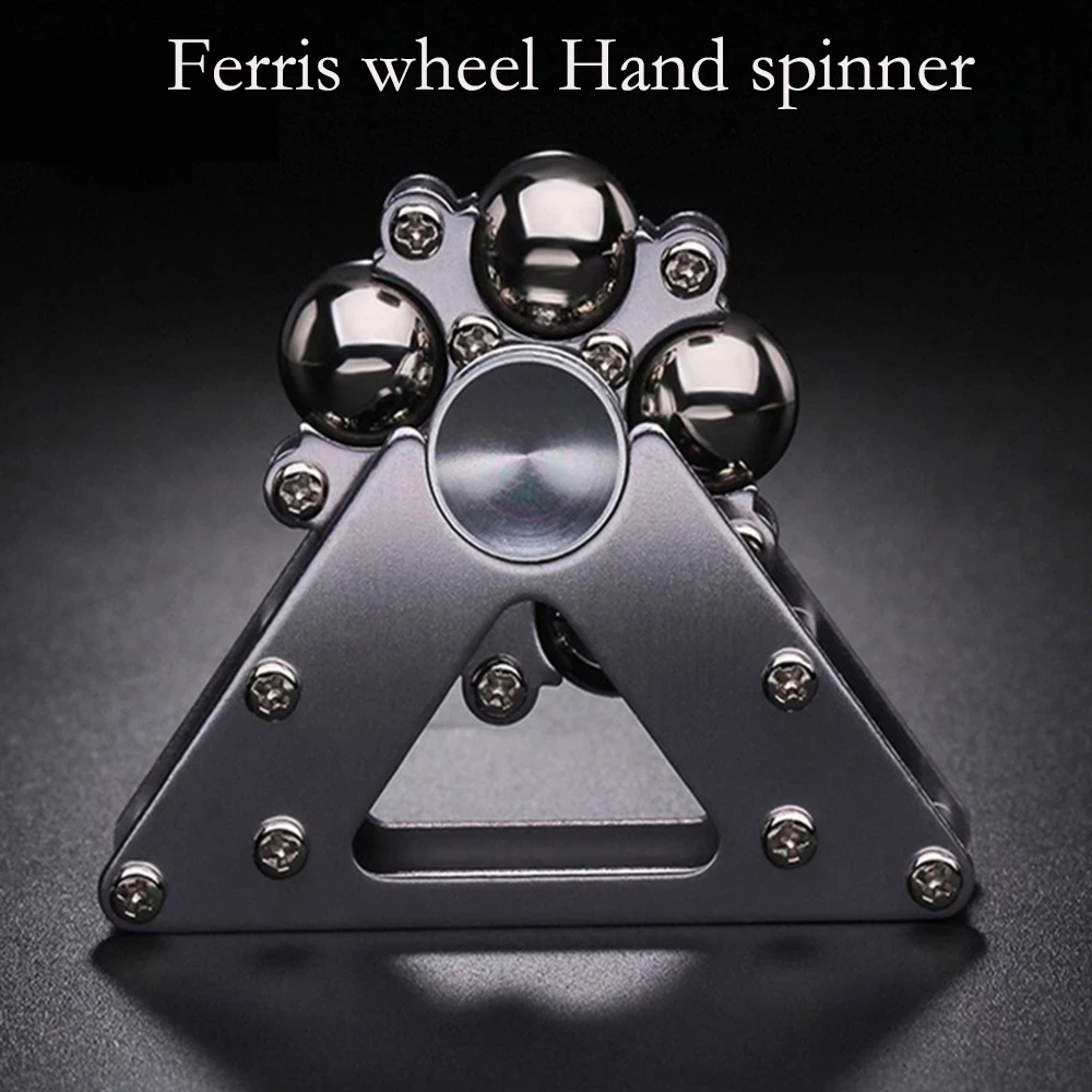 ลูกตุ้มคู่ Fidget Spinner โลหะพับได้ Antistress Hand Spinner ผู้ใหญ่ของเล่น Gyroscope ความเครียด Reliever ของเล่นสําหรับของขวัญเด็ก