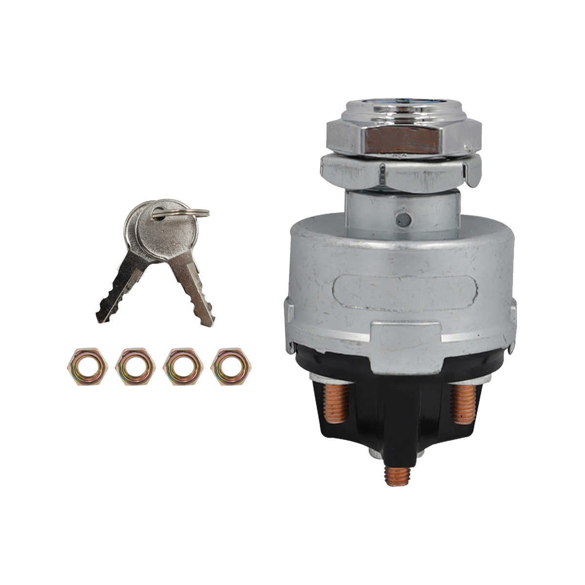 4 ポジションユニバーサルイグニッションキースイッチ 12v、Acc/Off/IGN、スタートトラクターフォークリフトチューニングトラック車ツール