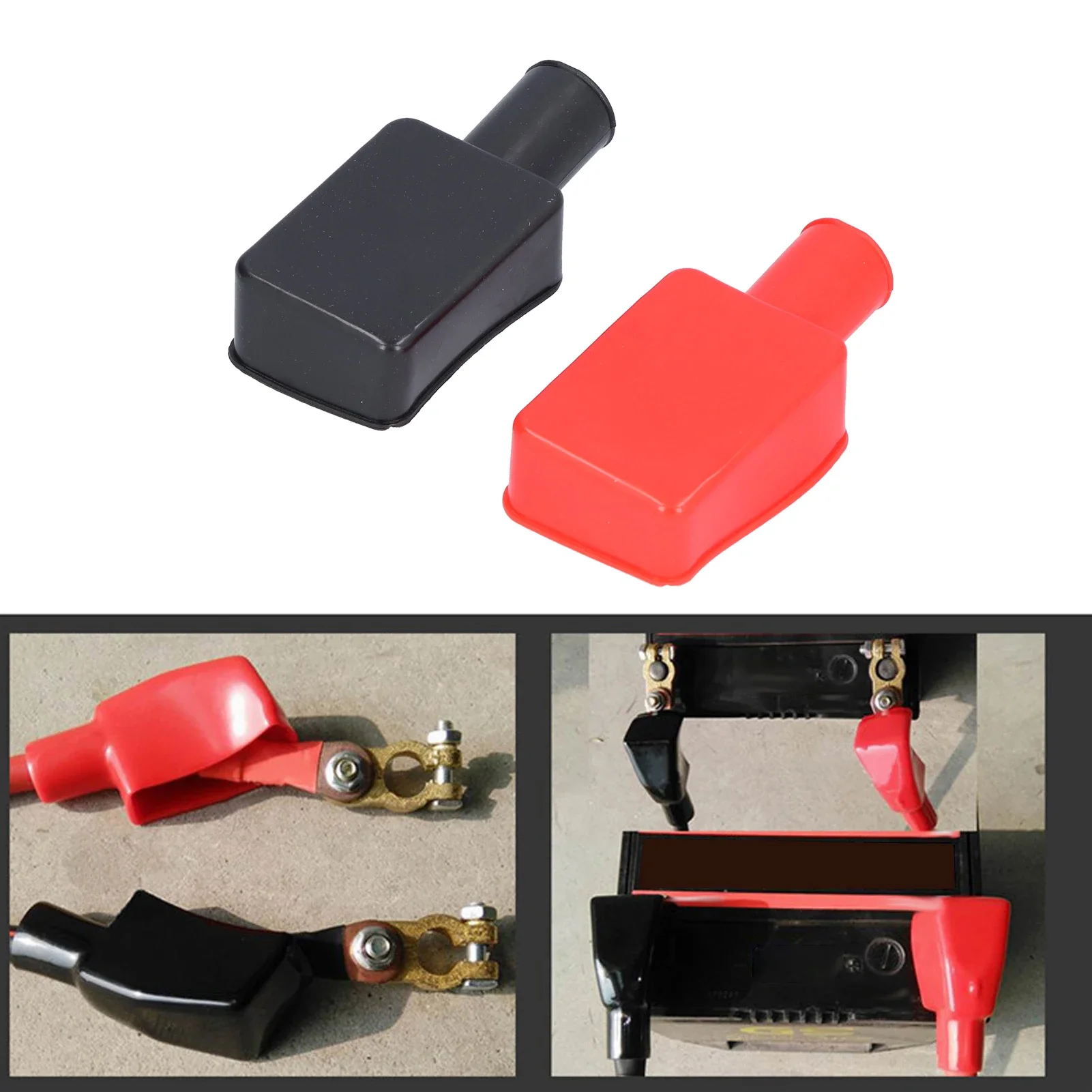 Couvercle de Protection soi et soiatif pour escole de voiture, Flexibel, isolant de Terminal de batterij, 1-paar