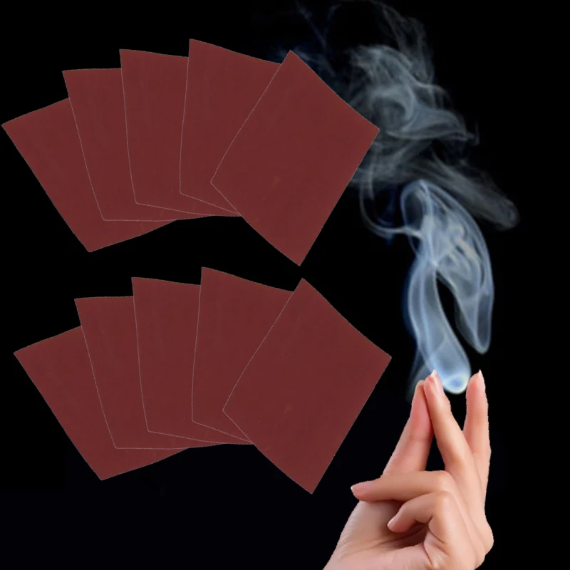 5/10 Uds. Divertido humo mágico que aparece del dedo papel místico sorpresa broma ilusiones truco de magia para niños adultos fácil de hacer