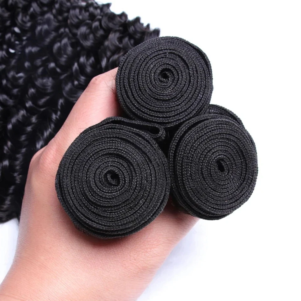 Peruano kinky encaracolado feixes de cabelo humano atacado 1/3/4 peças extensões de cabelo natural topper mulher 100% remy feixes de cabelo humano