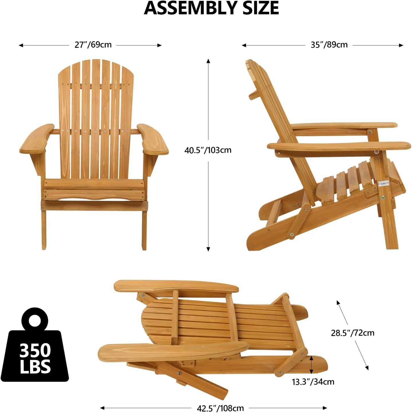 Folding Adirondack Chairs Set of Clearance Weather Resistant/Lawn Cheap Fire Bonfire