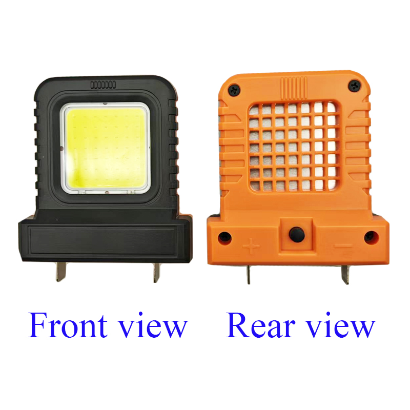 Acessórios de ferramenta elétrica peças para makita 18v para dewalt 20v para milwaukee para bosch para m18 caixa de bateria de lítio luzes da lâmpada de trabalho