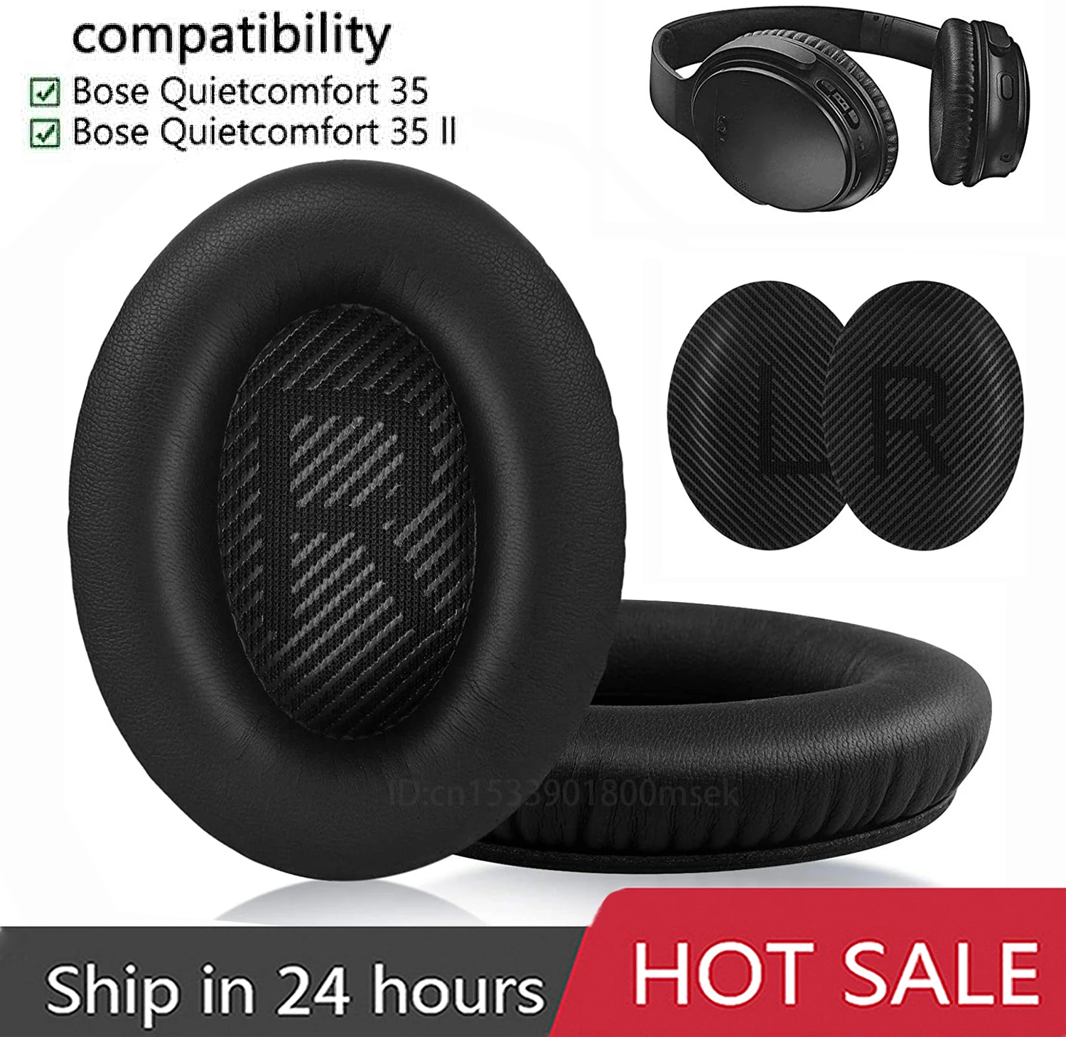 Almohadillas para auriculares Bose Quietcomfort 35/QC35 ii/QC15/QC25/QC35/QC2/AE2/AE2i SoundLink SoundTrue, almohadillas de repuesto