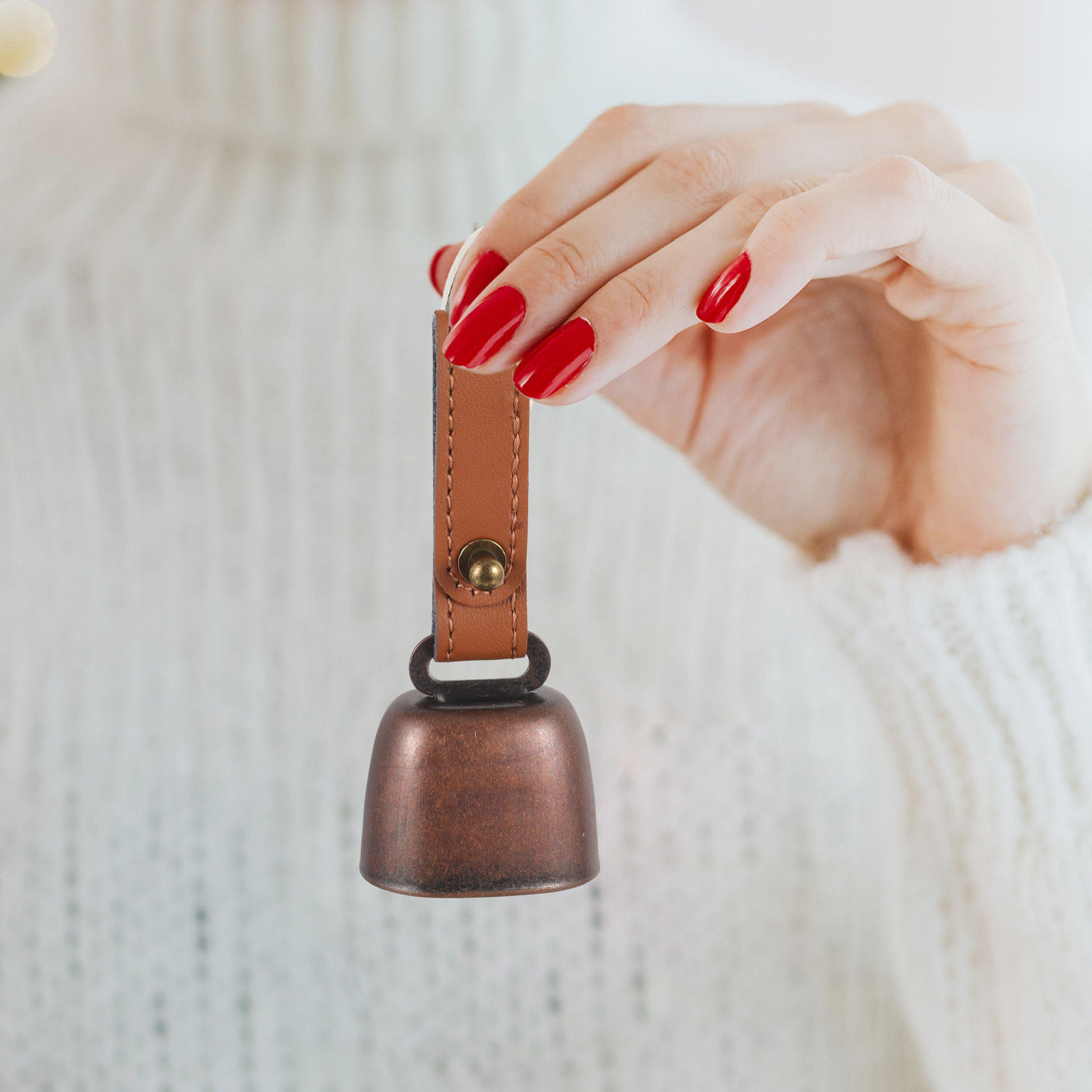 Fivela de ferro cowbell acampamento metal ringer urso sinos viajando alarme anti perdido