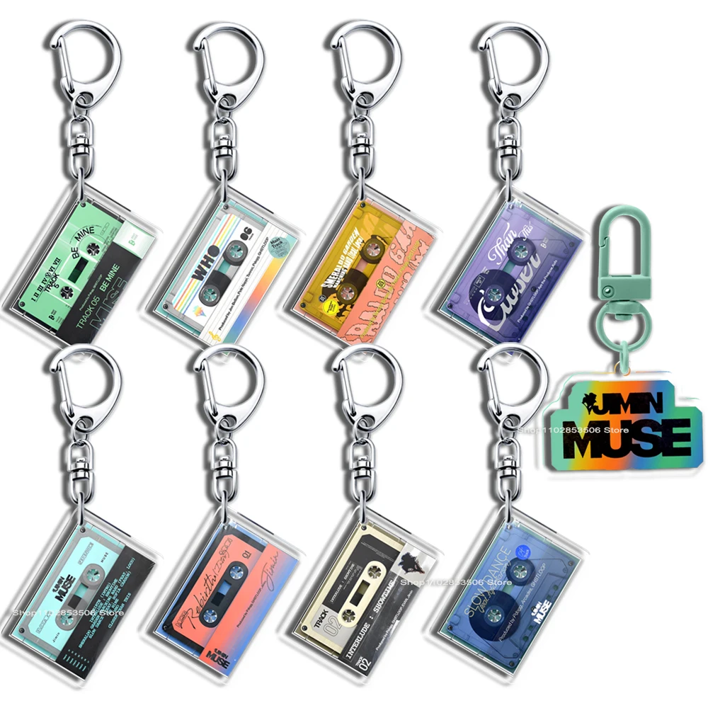 Acrylic Kpop Keychain Jimin Park MUSE NEW Album GOLDEN LAYOVER Agust D days FACES Vkook Custom Key Ring Accessories Merch