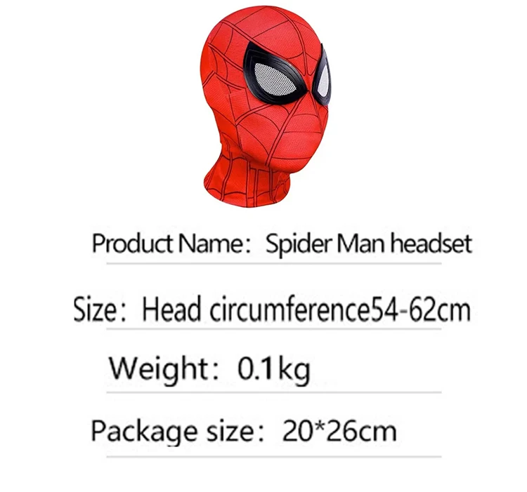Amazing Spider Man Miles แต่งตัวชุดหูฟังผู้ใหญ่หน้ากาก Super Hero ภาพยนตร์หล่อ Spider Man Gwen แต่งตัว Props หน้ากากคอสเพลย์