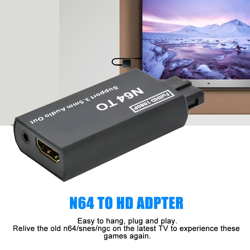 Высококачественный видеоадаптер для консоли Gamecube N64 в HDMI-совместимый адаптер-конвертер для N64/SNES/NGC
