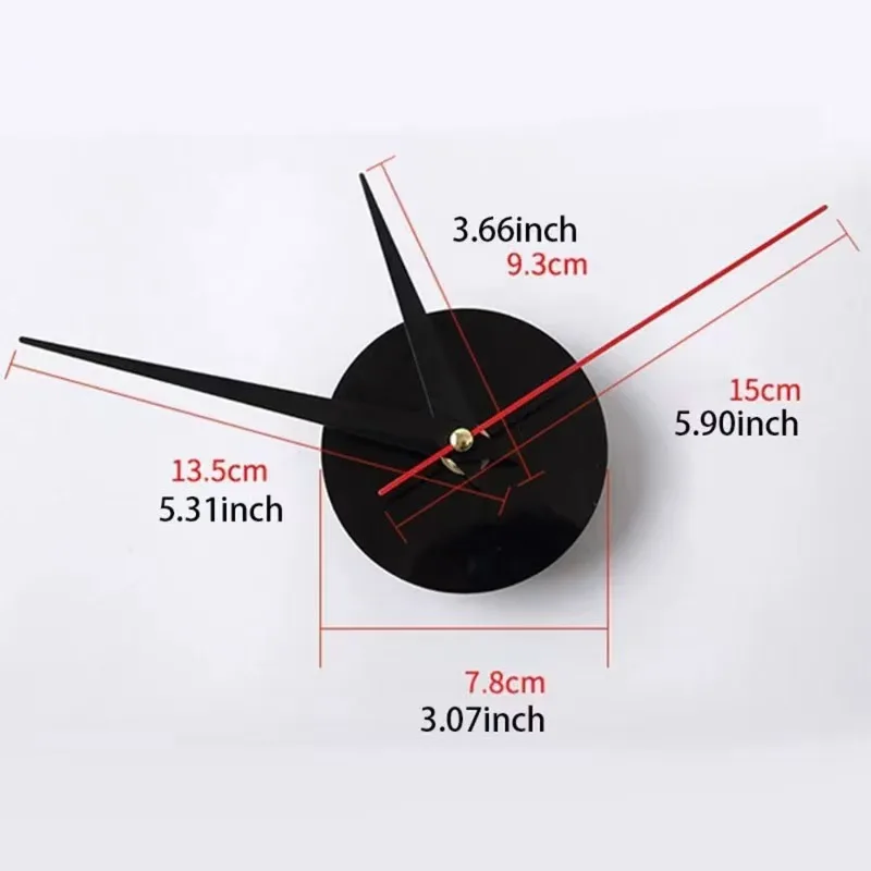 3D 발광 모던 디자인 벽시계, DIY 음소거 거울 스티커, 벽시계, 거실, 침실, 사무실 장식, 아크릴