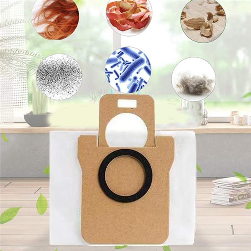 HOT SALE 8PCS Dust Bag for Xiaomi Robot Vacuum X10+, Mijia Omni 1S, B101CN / Dreame Bot S10 S20 Pro, X10 L10 L10S Ultra Vacuum