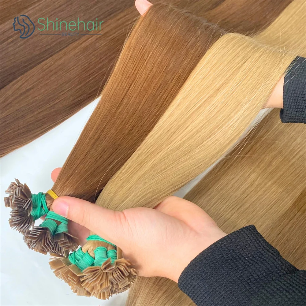 613 praia loira ponta plana extensões de cabelo 100% virgem cabelo humano em linha reta queratina bond extensões 12a cabelo vietnamita 30 polegada