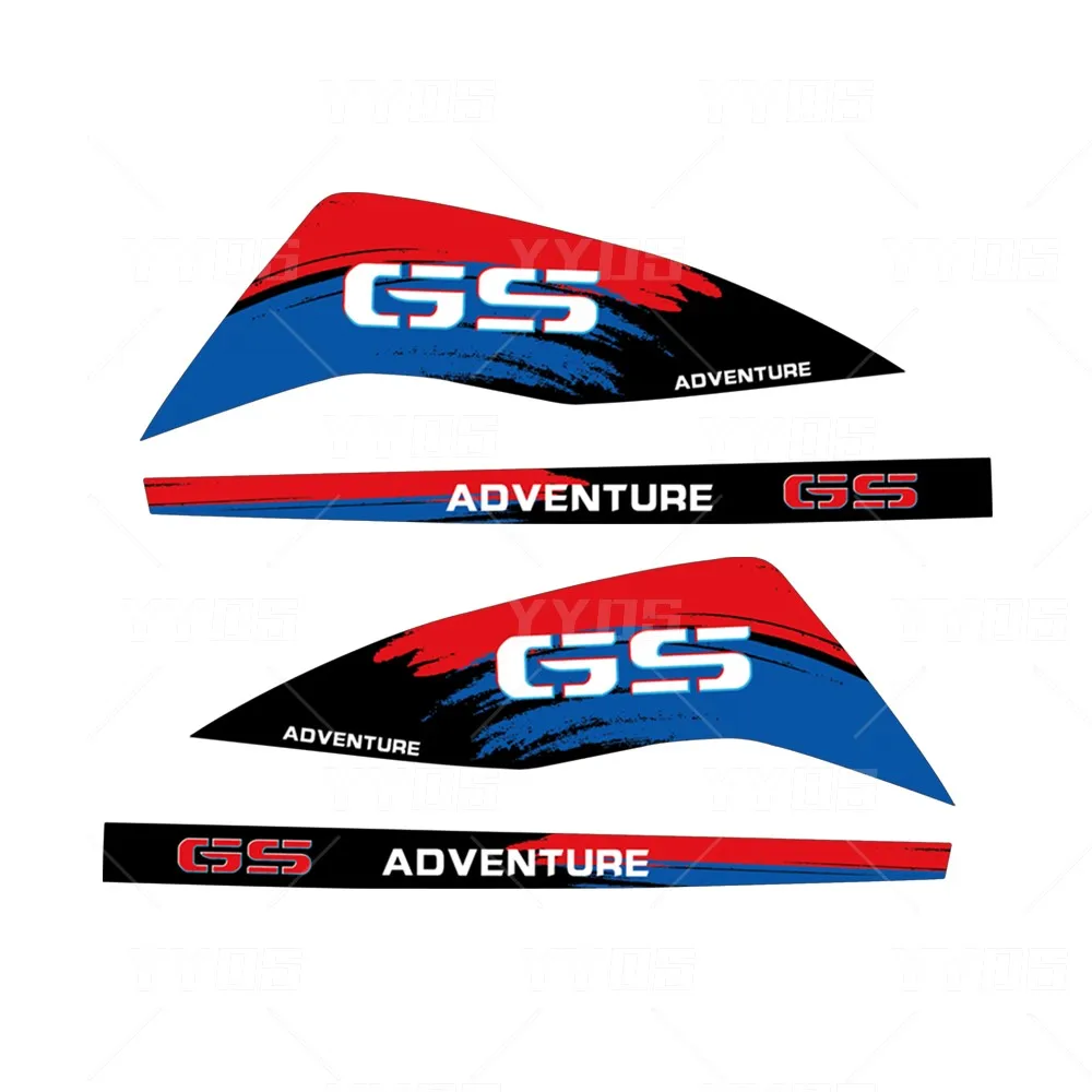 Pegatina protectora para guardamanos de motocicleta, calcomanía para R1250GS R 1200GS Adventure F850/750/650GS g310gs F900 XR 40 años Triple negro