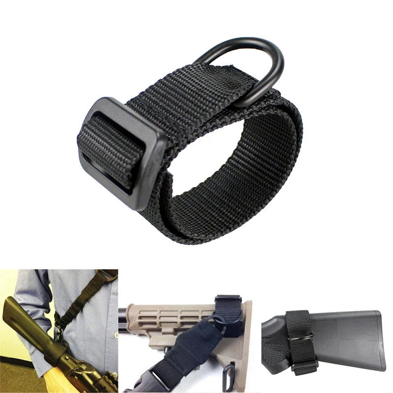 ปืนอัดลม ButtStock สลิงอะแดปเตอร์สต็อกสายรัดปืนเชือกสายรัดเข็มขัด