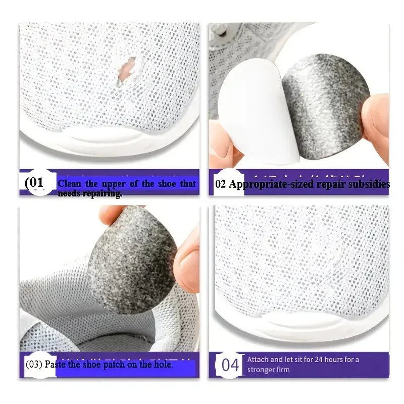 Front patch self-adhesive sneaker mesh patch heel sticker