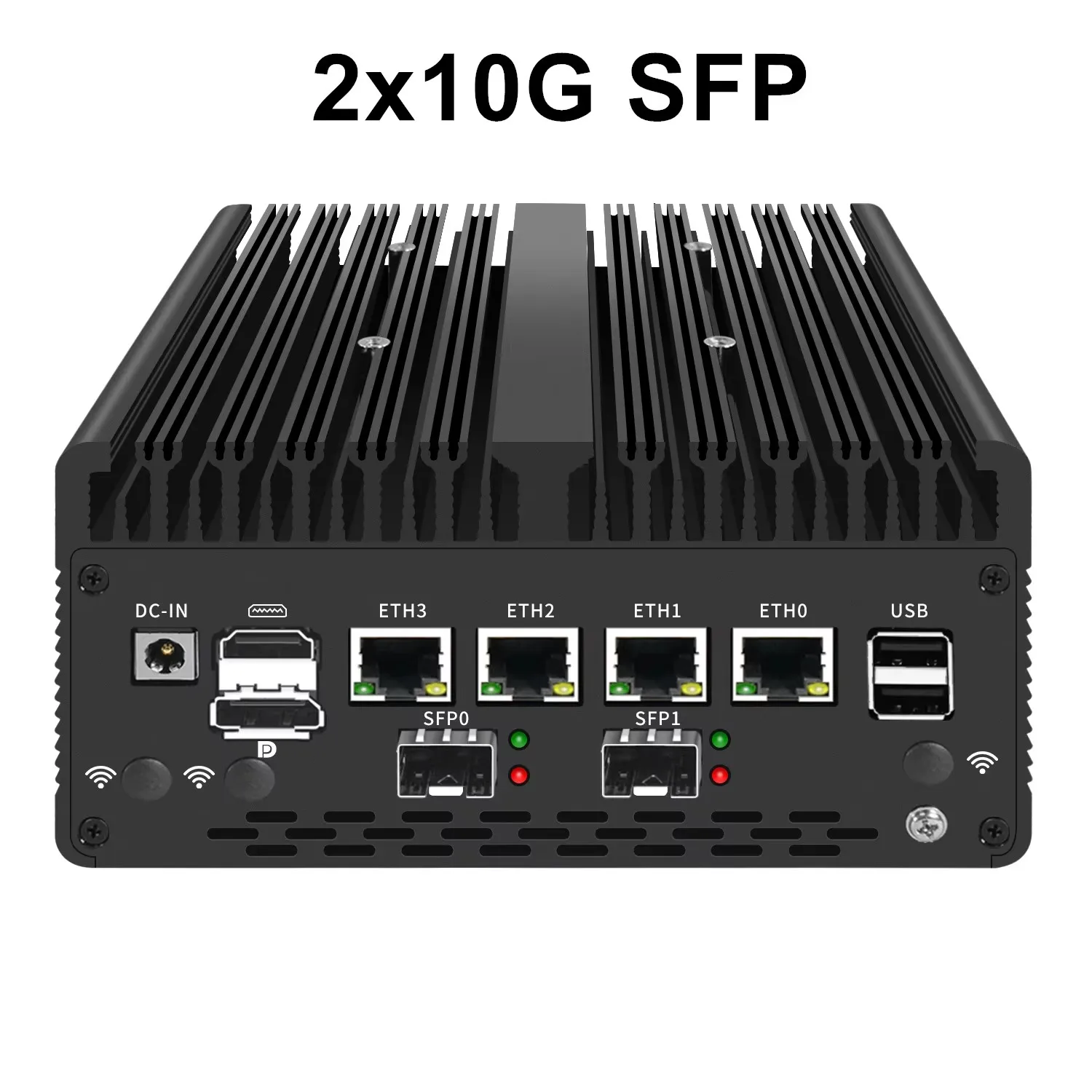 Superoferta Firewall Mini PC 4*/2*10G SFP + Intel i7 13620H 8505 4xi226-V 2,5G 2 * DDR5 NVMe ordenador Industrial servidor doméstico Proxmox