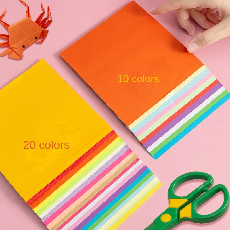 M & G 100 แผ่น Origami กระดาษ A4/120 มม.x 120 มม.Handmade 20 สีนักเรียน Class กระดาษที่มีสีสันเด็กตัดกระดาษโรงเรียนของขวัญ