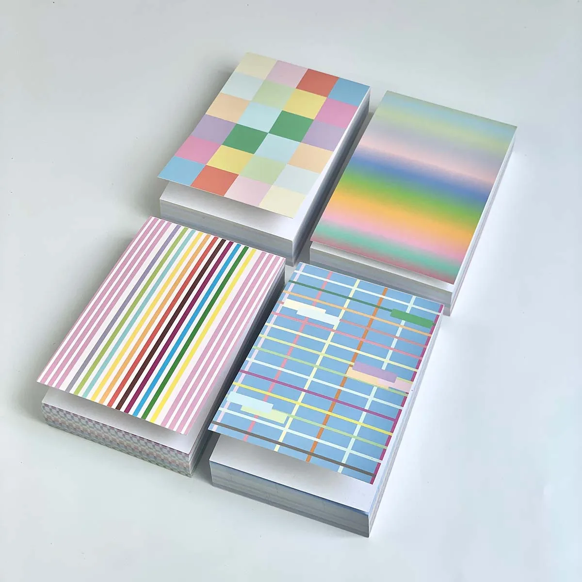 120 Sheets Memo Pad M5 Tearable Notepad No-Sticky Memo Block for Scrapbooking&Journaling Colorful Notes for notes Rainbow Deco