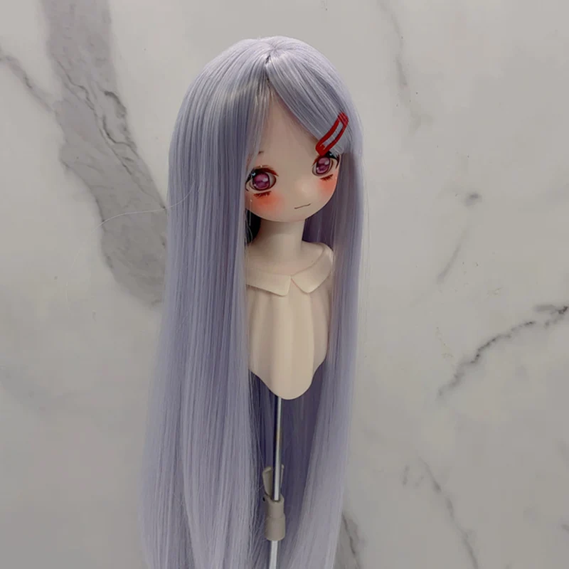 Новый парик куклы Bjd 1/3, 1/4 и 1/6 с челкой, длинный прямой парик для девочек, аксессуары для макияжа «сделай сам»