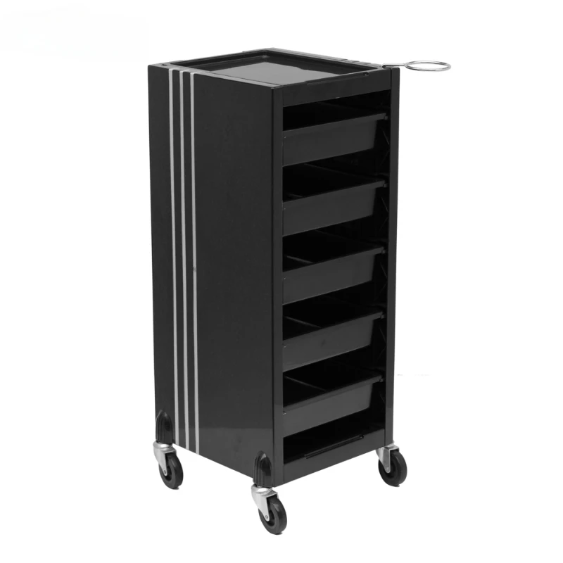 美容化粧品サロントロリーエステティシャンカートブラックビューティーサロントロリーメイクアップワーゲンミットローレンかわいい家具YN50ST