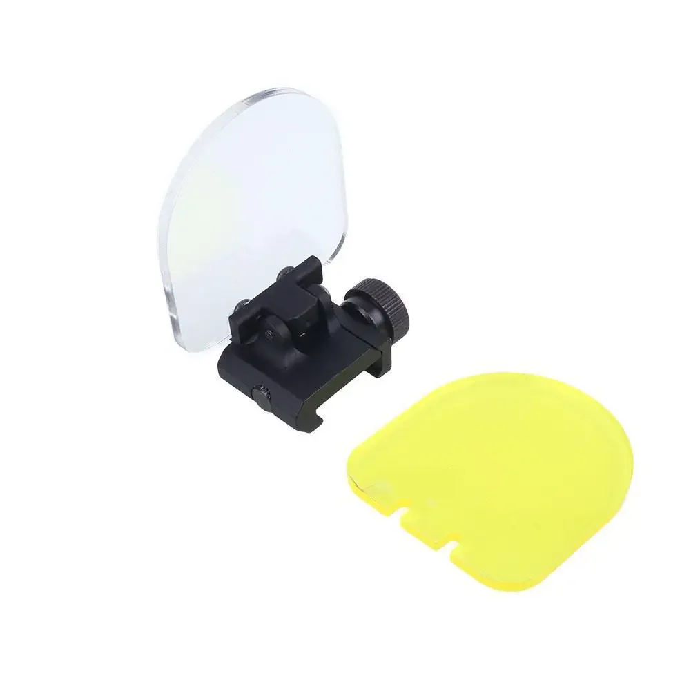 Soporte de alcance abatible hacia arriba, cubierta protectora de lente transparente con punto rojo, accesorios para mira telescópica para Rifle de caza