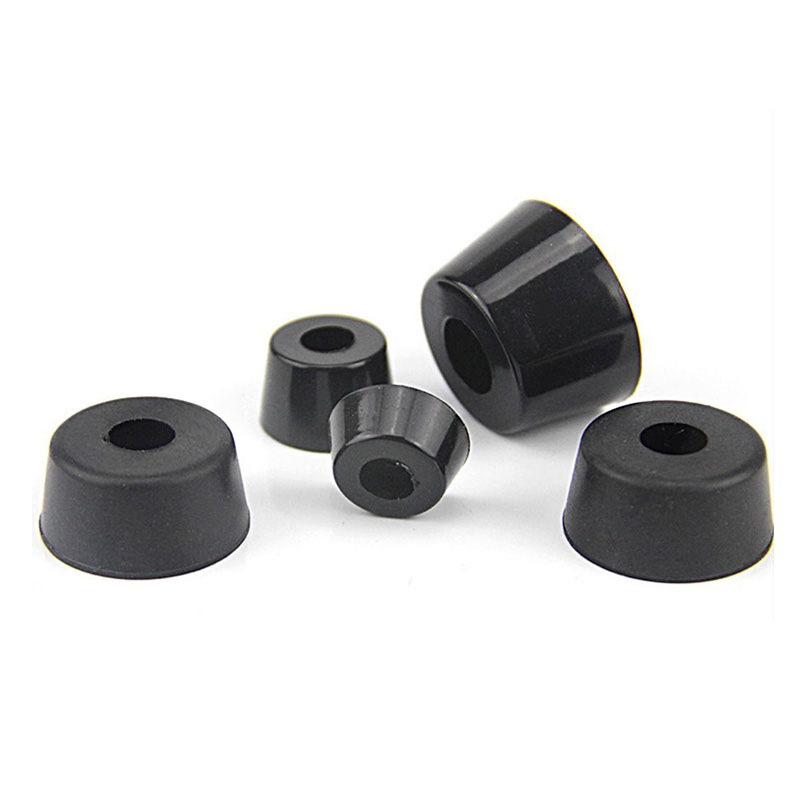 Противоскользящие ножки для мебели 8 шт., амортизирующие конические, черные, внутри, без шайб, для мебели, приборы для мебели