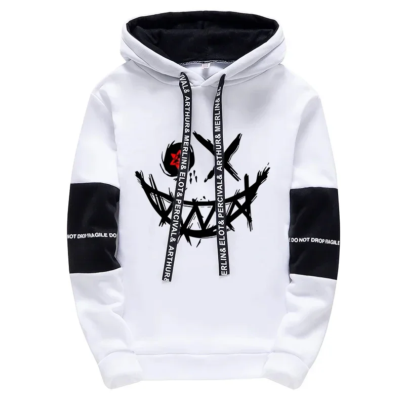 Moletom com capuz masculino moletom durante toda a temporada diário casual esporte agasalho moda urbana com capuz streetwear jogging calças com capuz