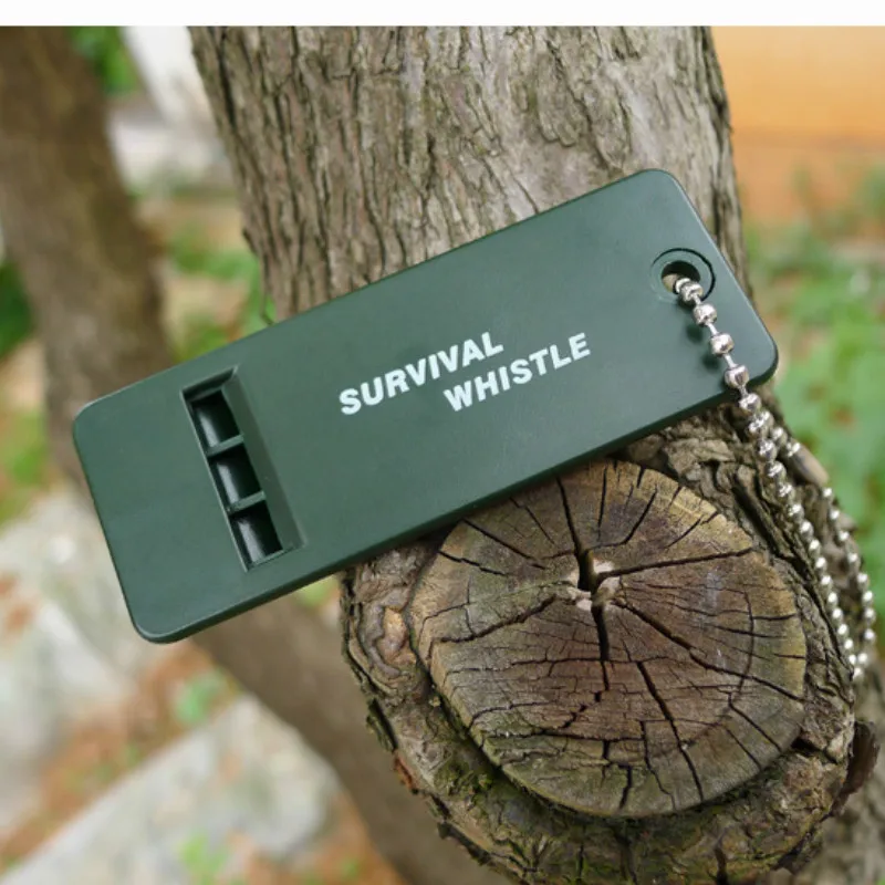 2 ชิ้น Multifrequency Survival Whistle First Aid ฉุกเฉินกลางแจ้ง Whistling สัญญาณกู้ภัย Camping เดินป่ากลางแจ้งผู้ตัดสินอุปกรณ์