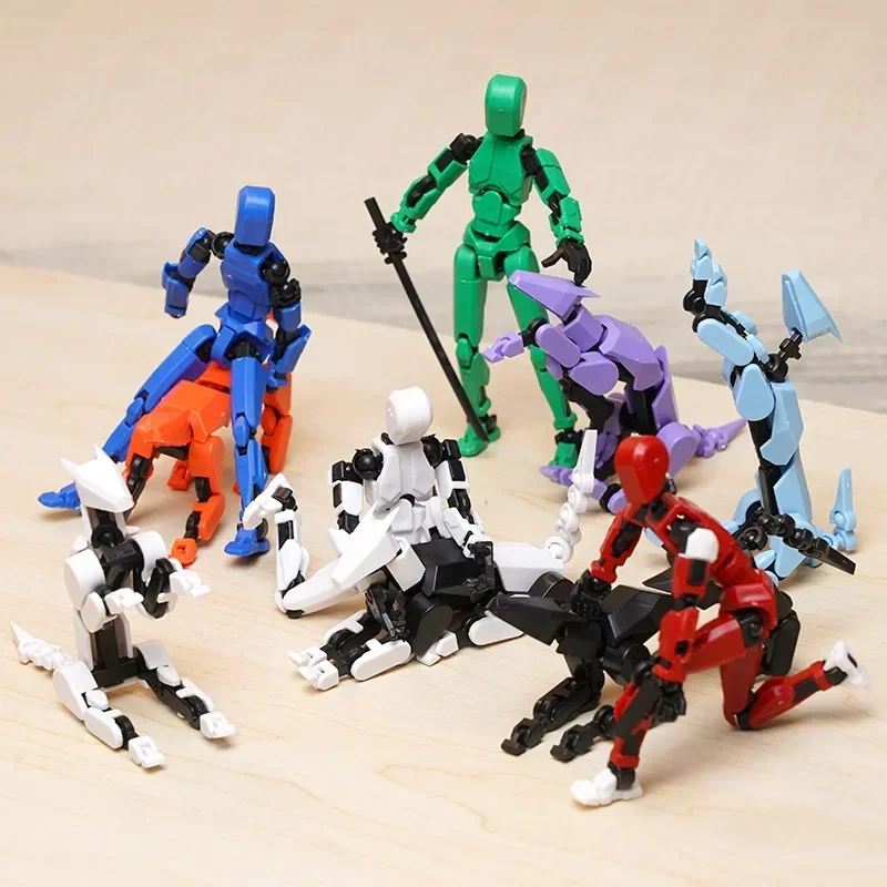 2/3/9PCS-Lucky Puppets 13 Doll,Multiple Styling Combinations Robot Model,Cheap Holiday Gift,Cool Robot Doll Desktop Decoration