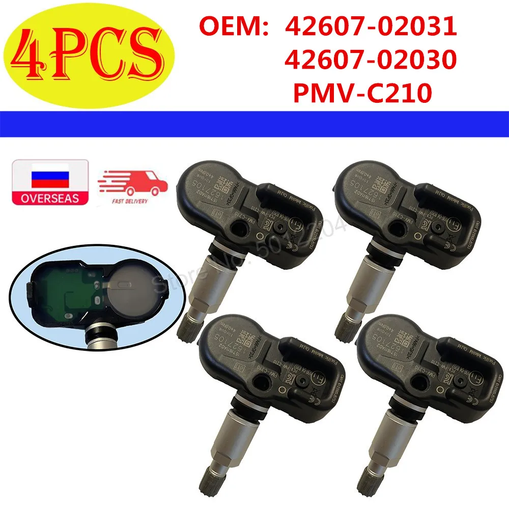 Cho 2014-2016 Toyota Fortuner Tràng Hoa 433MHz PMV-C210 TPMS Cảm Biến Áp Suất Lốp 42607-02031 42607-30070 42607-02030 42607-42021