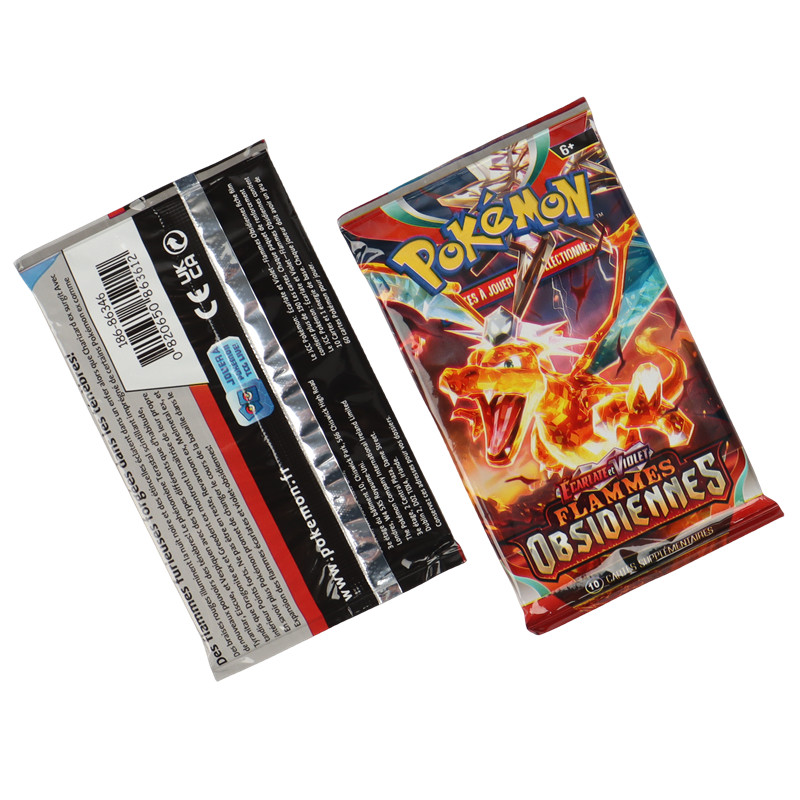 360 ชิ้นภาษาฝรั่งเศสคํา Pokémon TCG: Scarlet & Violet Obsidian เปลวไฟ Booster Box การ์ด Pokemon 36 แพ็คกล่อง