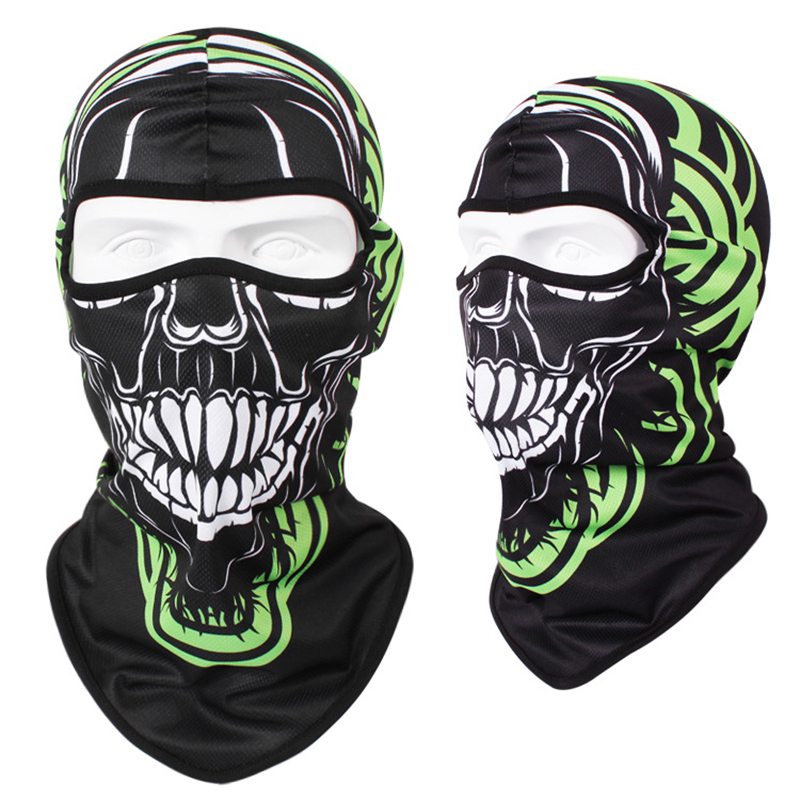 Gorro para motocicleta, pasamontañas para hombre, máscara facial de calavera multifunción, protector facial completo para bicicleta de montaña, protector solar, sombreros para mujer