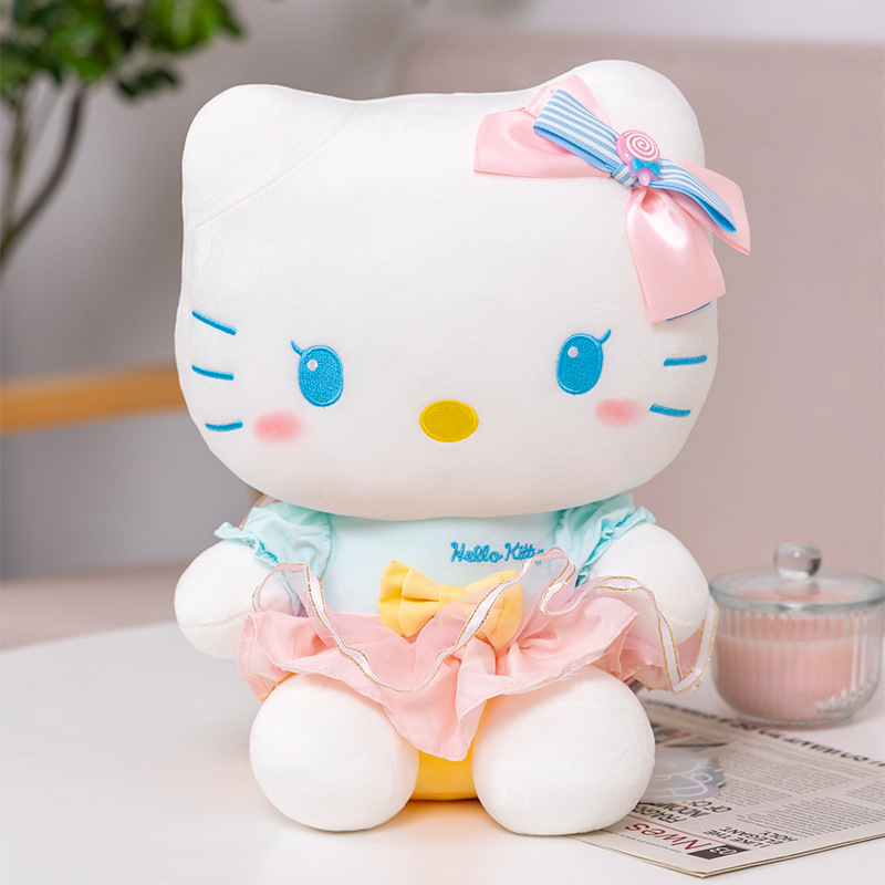 Sanrio hello kitty kuromi melodia cinnamoroll brinquedos de pelúcia kawaii presentes do bebê brinquedos de pelúcia de natal crianças bonecas para crianças