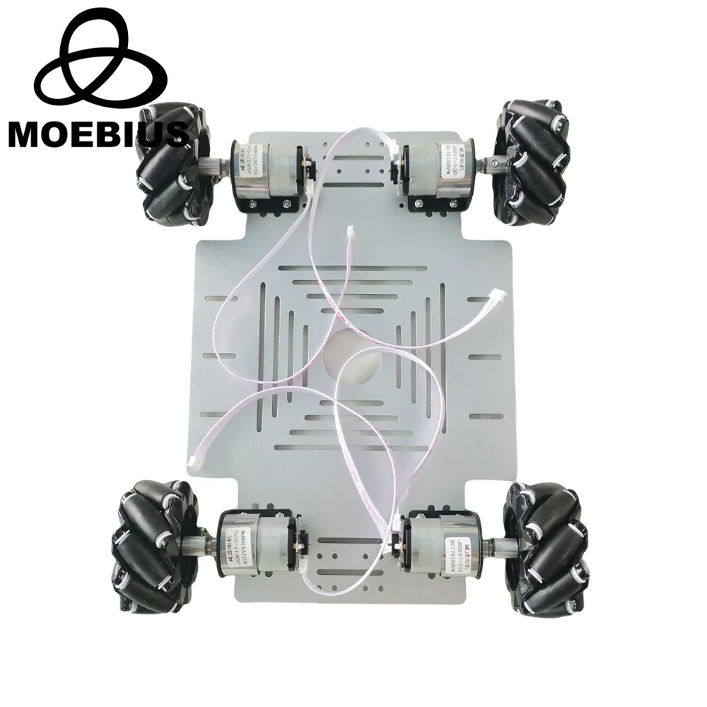 15kg Last 4WD 80mm Mecanum Rad Roboter Auto Chassis Kit mit DC 12V Encoder Motor für Arduino Himbeer Pi DIY Projekt Stiel Spielzeug