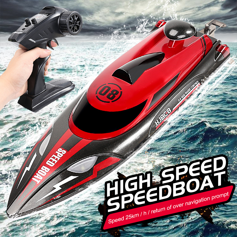 Novo barco rc 808, 2.4ghz, 25 km/h, alta velocidade, controle remoto, navio de corrida, barco de velocidade da água, modelo infantil, brinquedos, presentes de feriado, multiplay