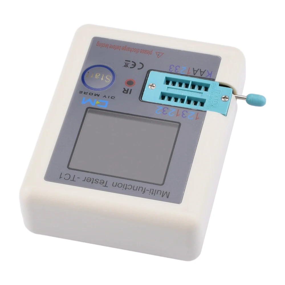 LCR TC1 1,8 pulgadas TFT LCD pantalla multímetro transistor probador diodo triodo condensador resistor medidor de prueba