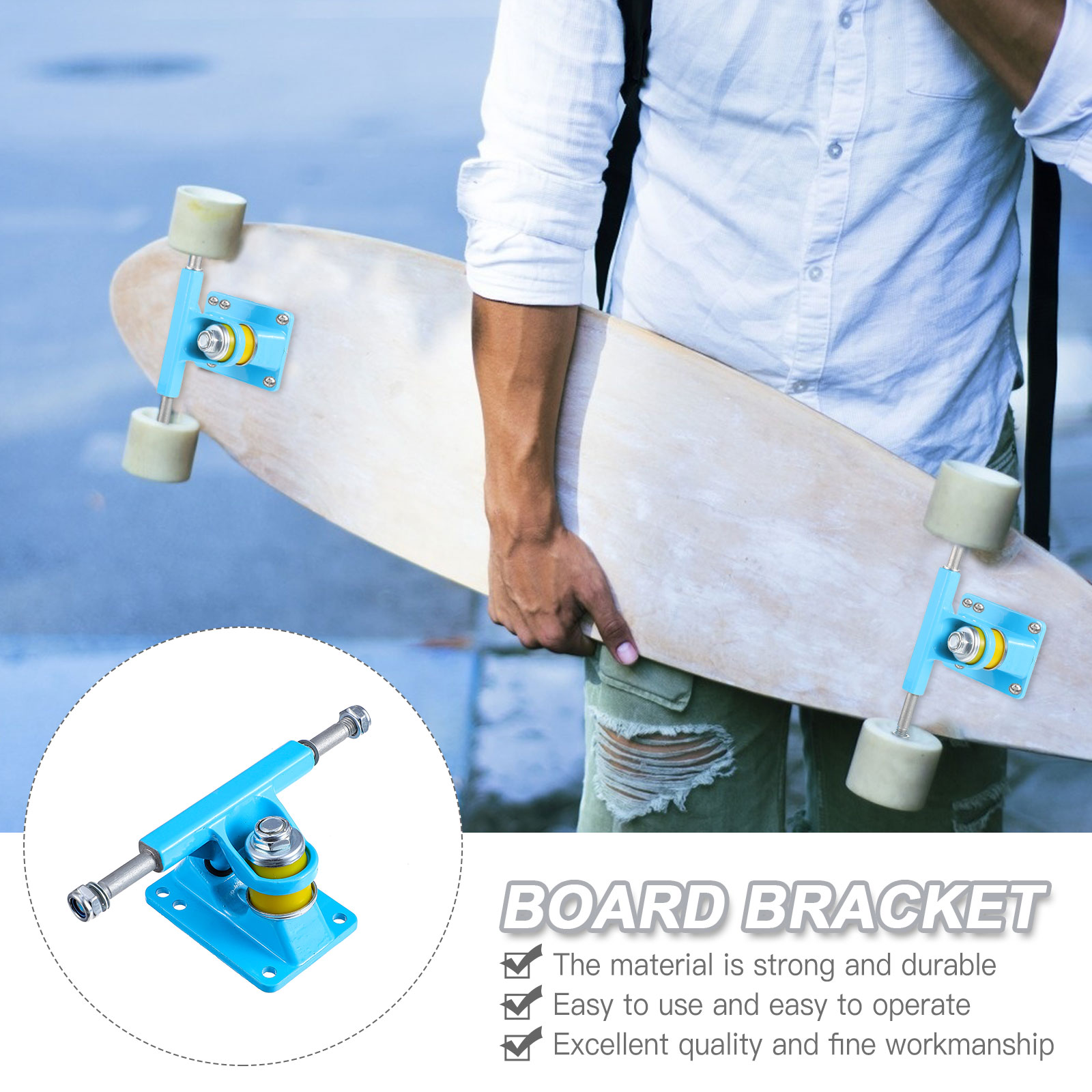 1 Paar Skateboard-Trucks, stoßfest, Standard-325-Zoll-Skateboard-Trucks