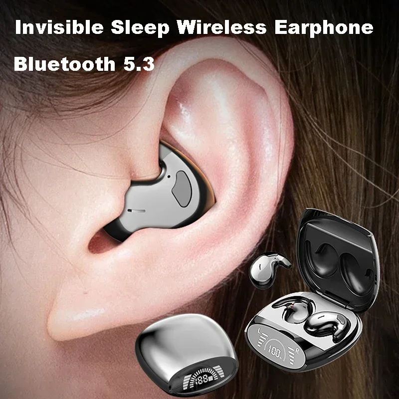 หูฟังไร้สายบลูทูธกีฬา Highend Tws Dual Ear Sleep In Ear Md528 Mini ไม่เจ็บปวดตัดเสียงรบกวนหูฟังบาง