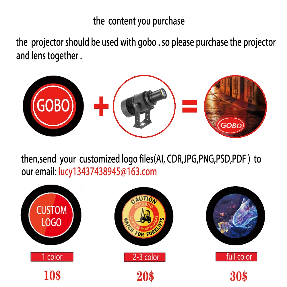Custom Led HD Gobo โลโก้โปรเจคเตอร์ในร่มกลางแจ้ง Ip67 กันน้ําหมุนโฆษณาภาพโปรเจคเตอร์สําหรับงานแต่งงานชั้น