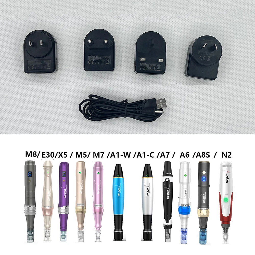 ของแท้อะแดปเตอร์ปากกา/สาย USB สำหรับปากกาแต้มสิว Ultima MYM N2 M5 M7 M8 E30 X5 A1 A6 A7 A8S