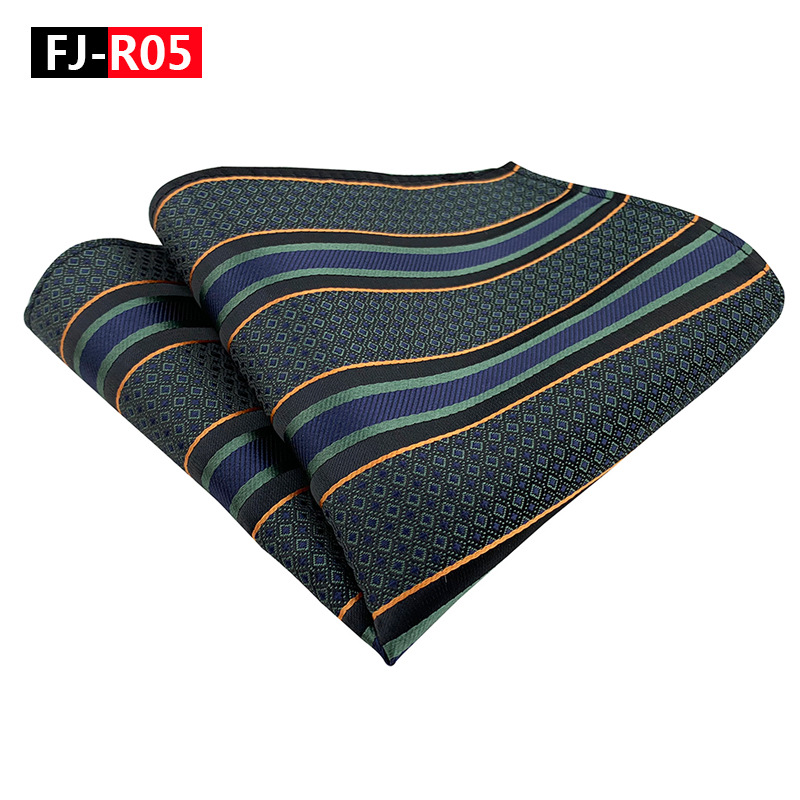 Lenço masculino toalha quadrada material de poliéster moda listra terno toalha de bolso acessório formal