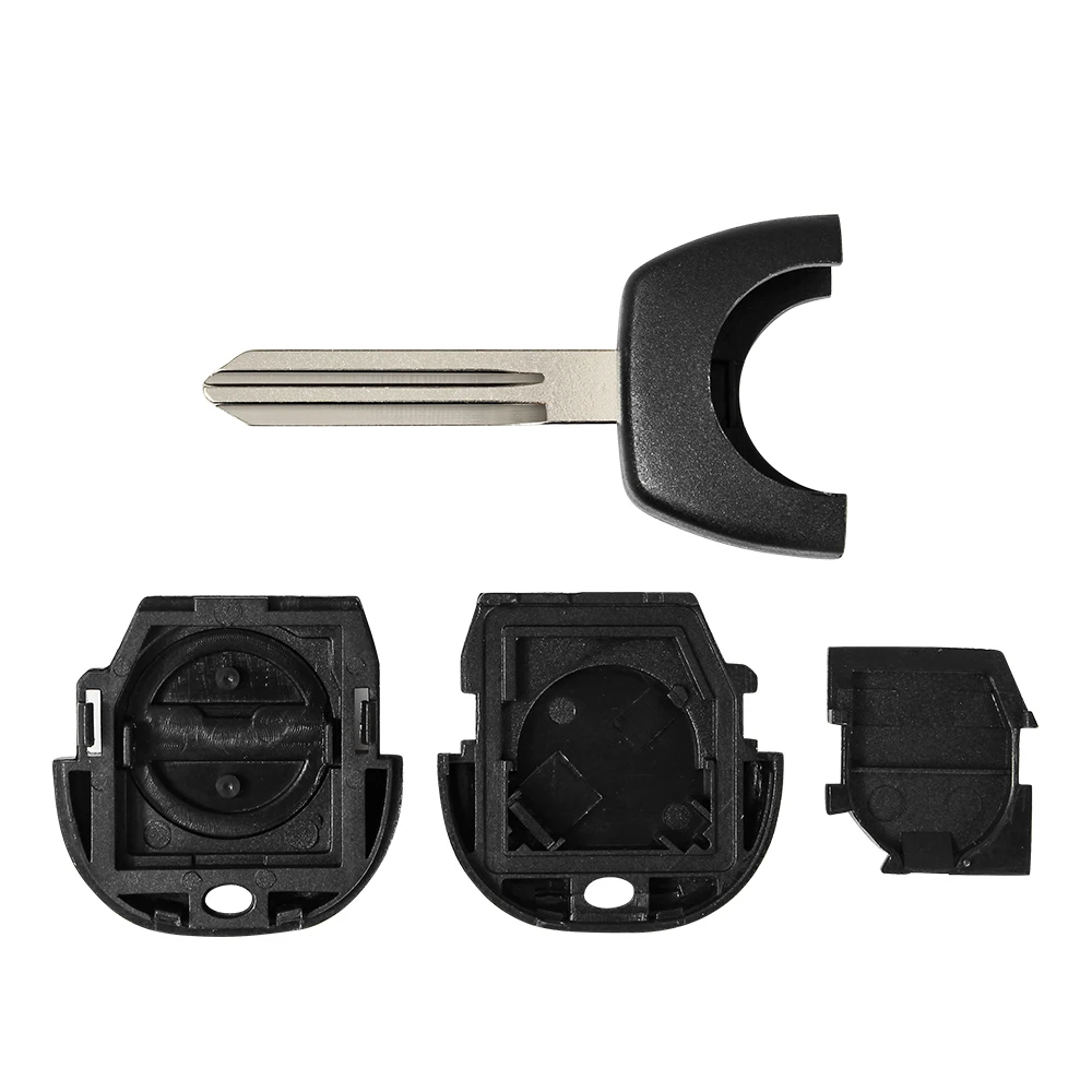 KEYYOU Remote Key Shell 2 Buttons For NISSAN Pulsar Patrol Primera Xtrail Terrano Almera Micra NSN14 Blade Fob Replace Key Case