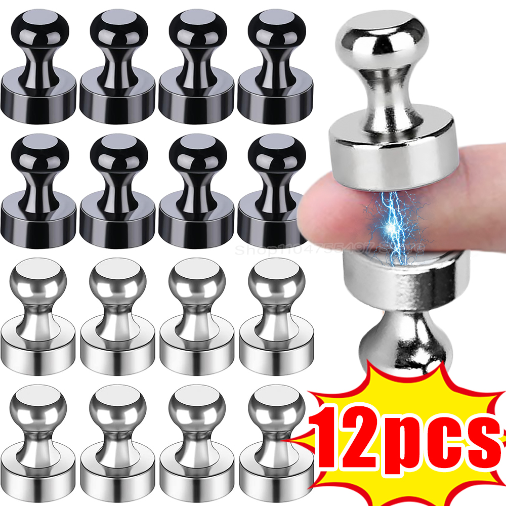 Неодимовые магнитные кнопки, металлические сильные магниты, белая доска, канцелярская кнопка на холодильник, прочный силовой магнит, канцелярские кнопки для офиса, школы